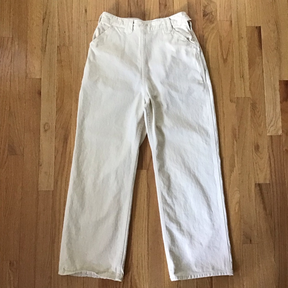 Rudy Jude Organic Cotton Natural Sailor Pants - SZ 1 with waist extender added